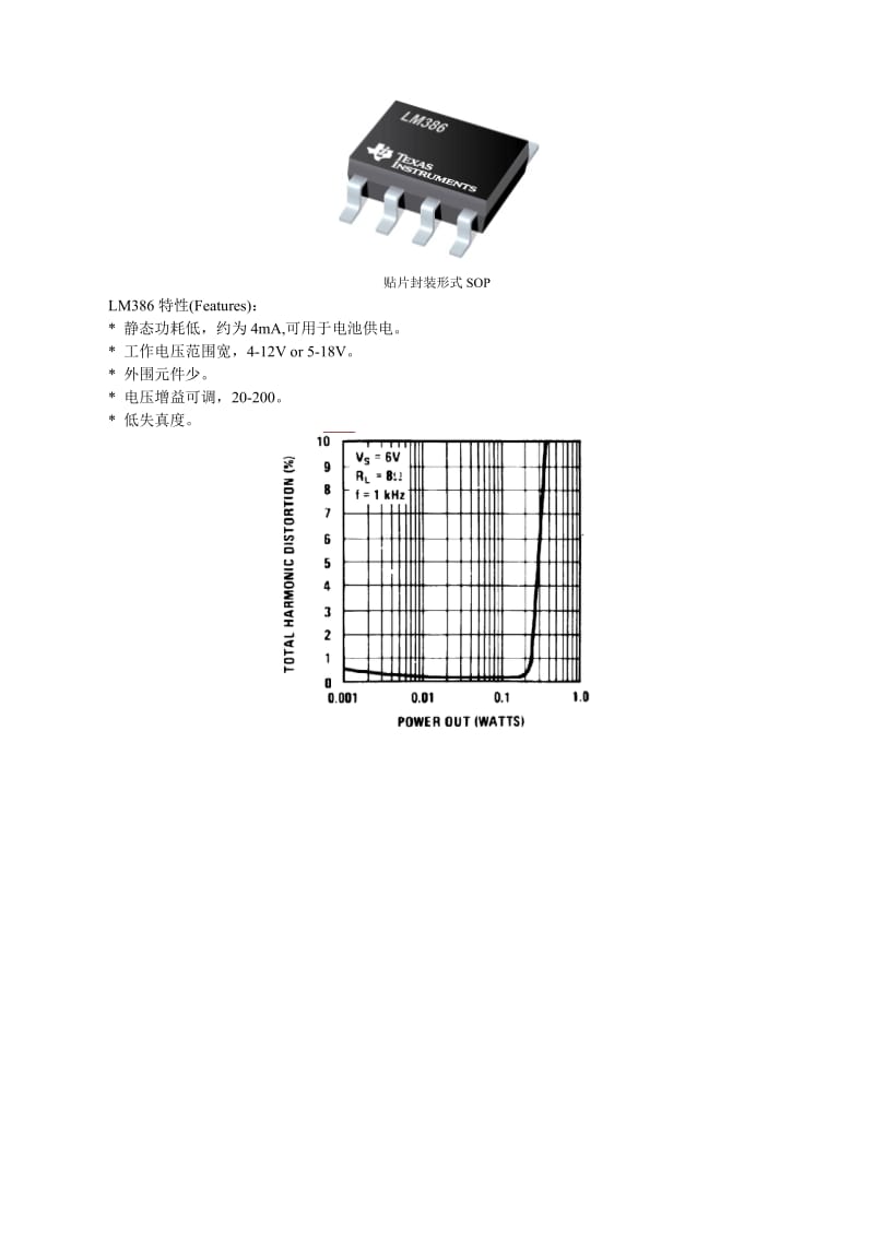 LM386低电压音频功率放大器的原理与典型应用电路_第2页