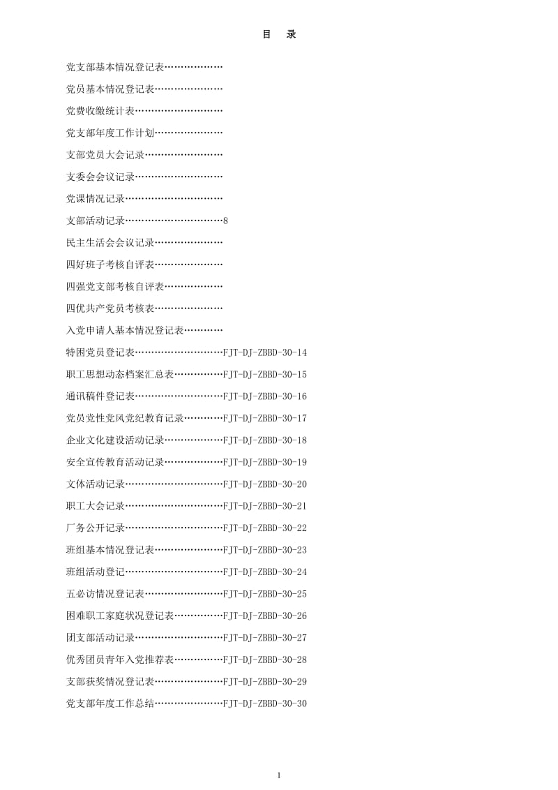 党支部工作各种记录表_第2页