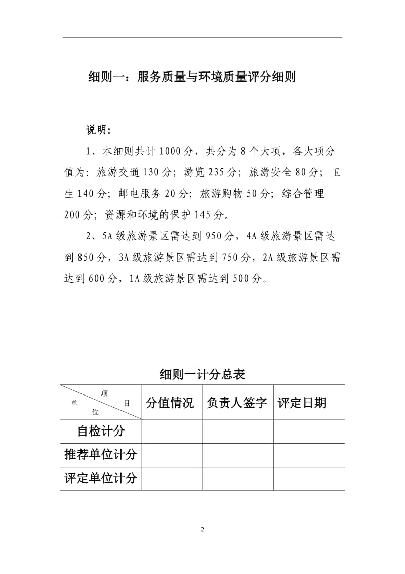 《旅游景区质量等级评定与划分》国家标准细则_第2页