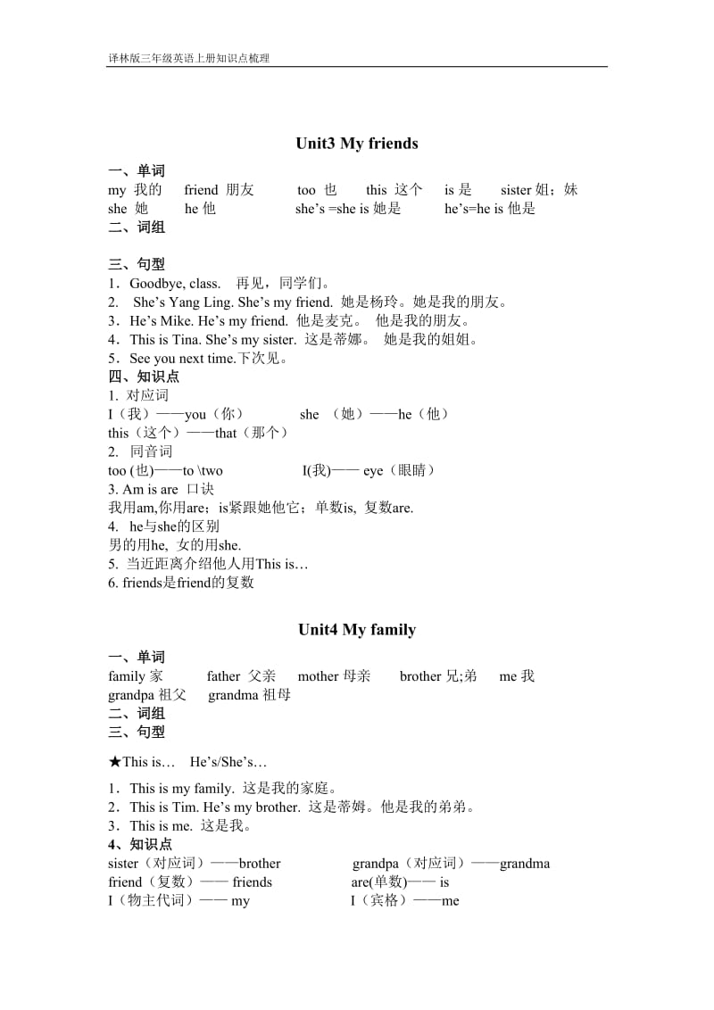 [牛津中小学英语网]三年级上册知识点整理_第2页