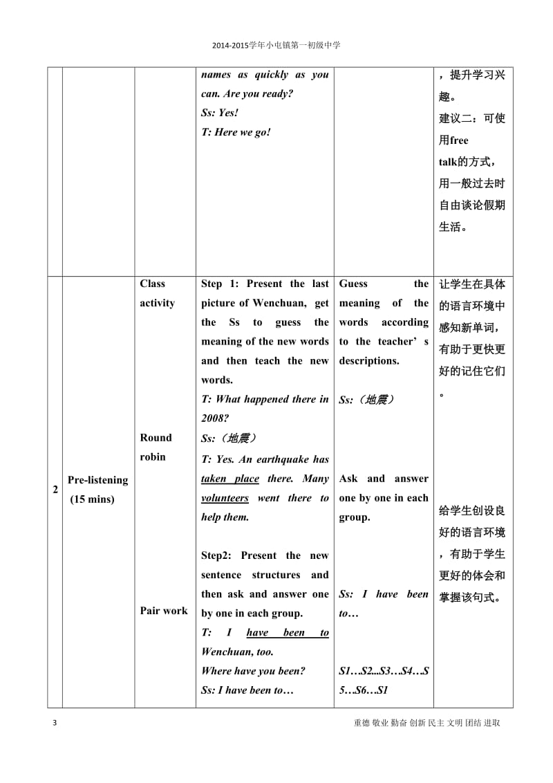 2014-2015年最新仁爱版九年级上册英语全册教案_第3页