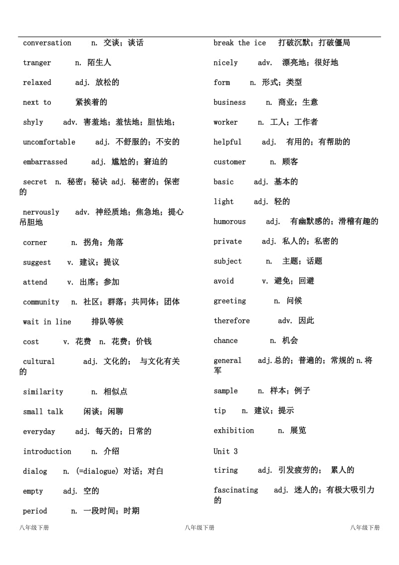 2014鲁教版八年级(下)英语单词表_第2页