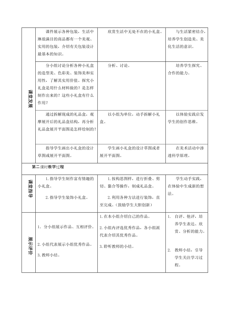 《富有情趣的小礼盒》教学设计_第2页