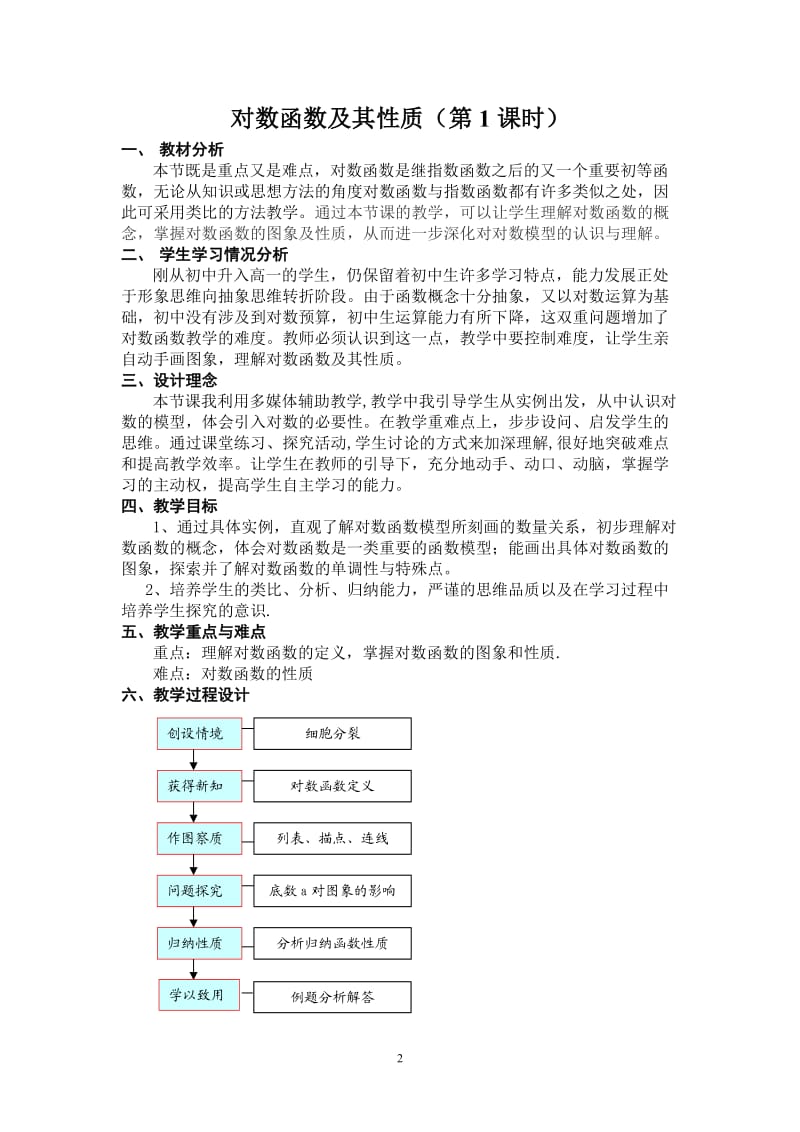 《对数函数及其性质》教学设计_第2页