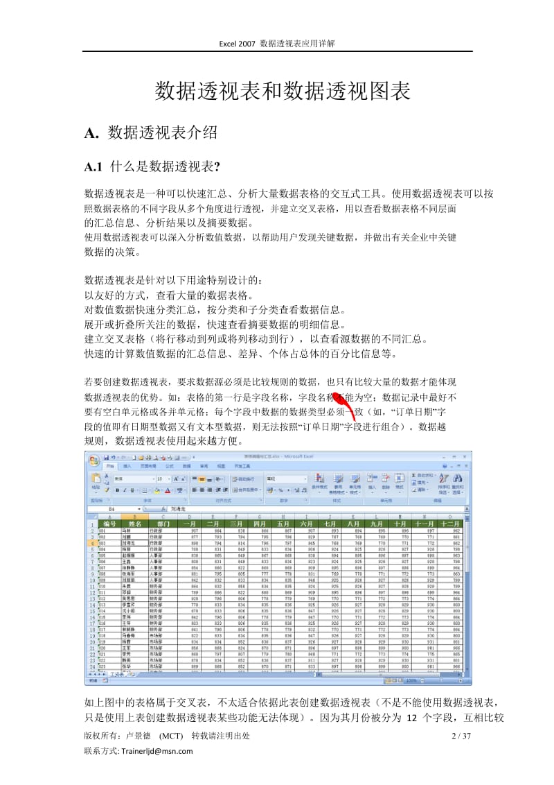 Excel2007数据透视表应用大全_第2页