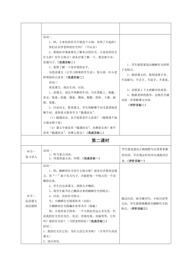 7.蟋蟀的住宅(1+X群文阅读)教学设计_第3页