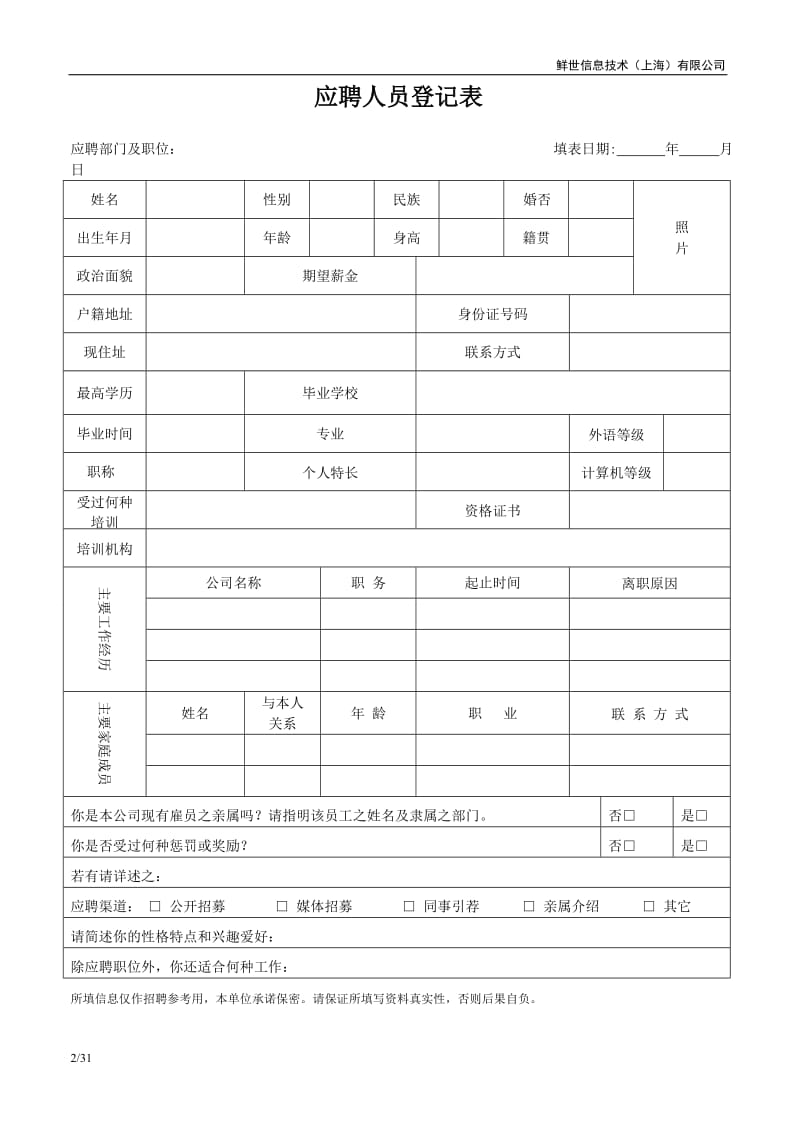 HR常用30个表格_第2页