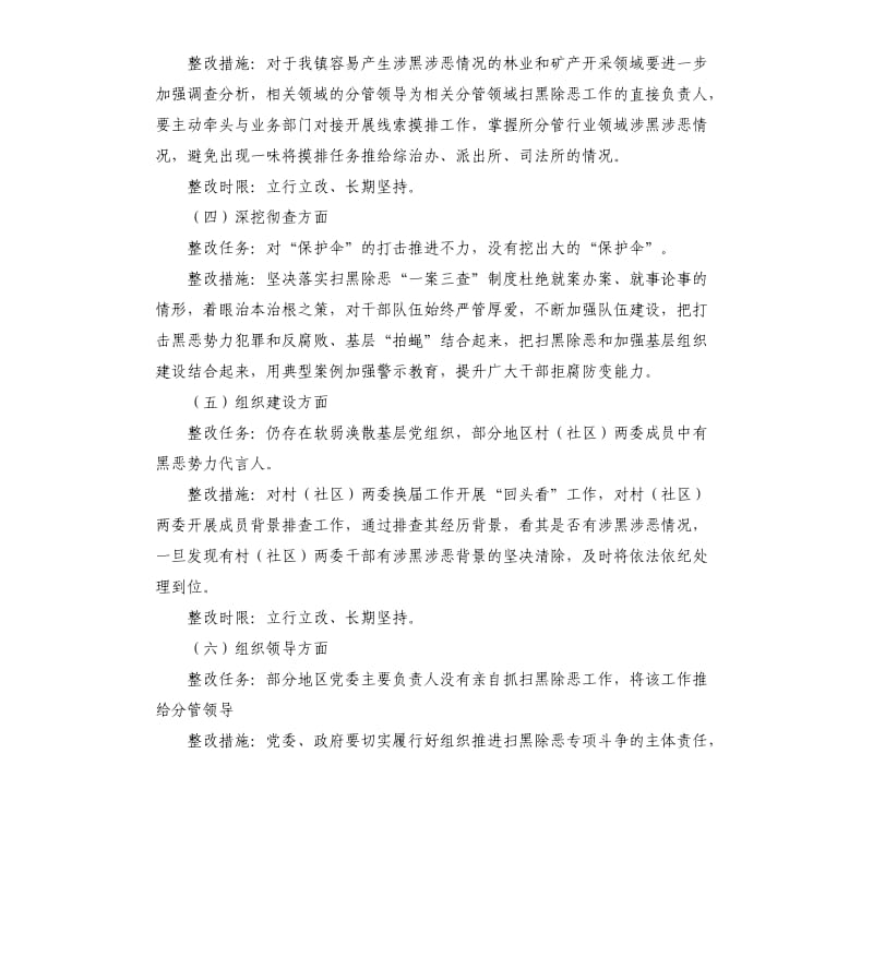 XX乡镇落实中央扫黑除恶第XX督导组反馈问题整改工作方案.docx_第3页