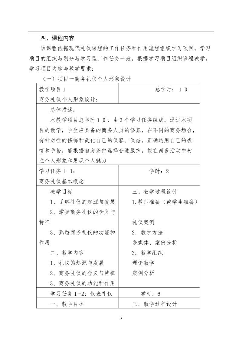 《现代礼仪》课程标准---副本_第3页