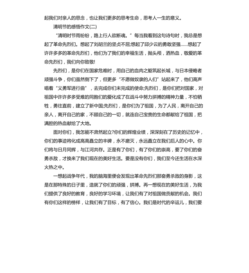 2020清明节的感悟作文五篇.docx_第3页