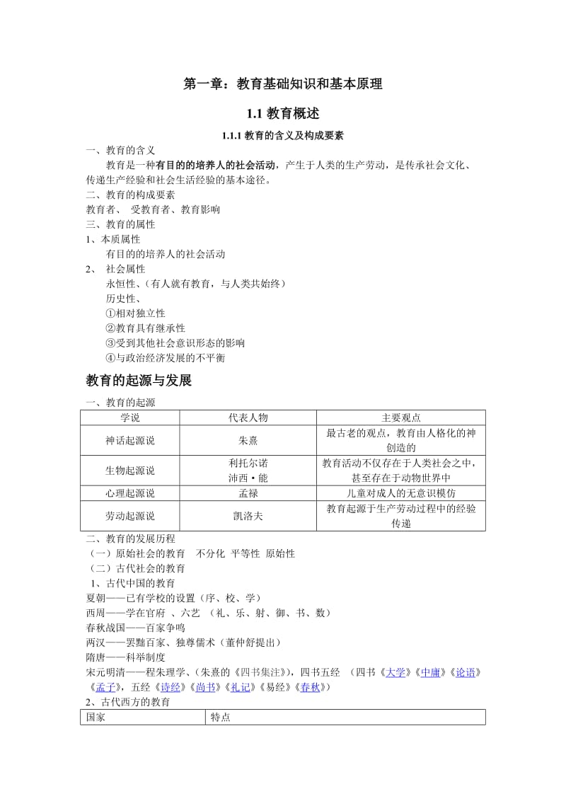 2018年中学教育知识与能力考点汇总_第1页