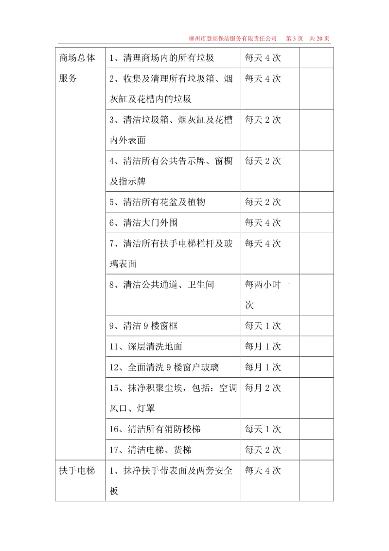 百货商场保洁计划书_第3页