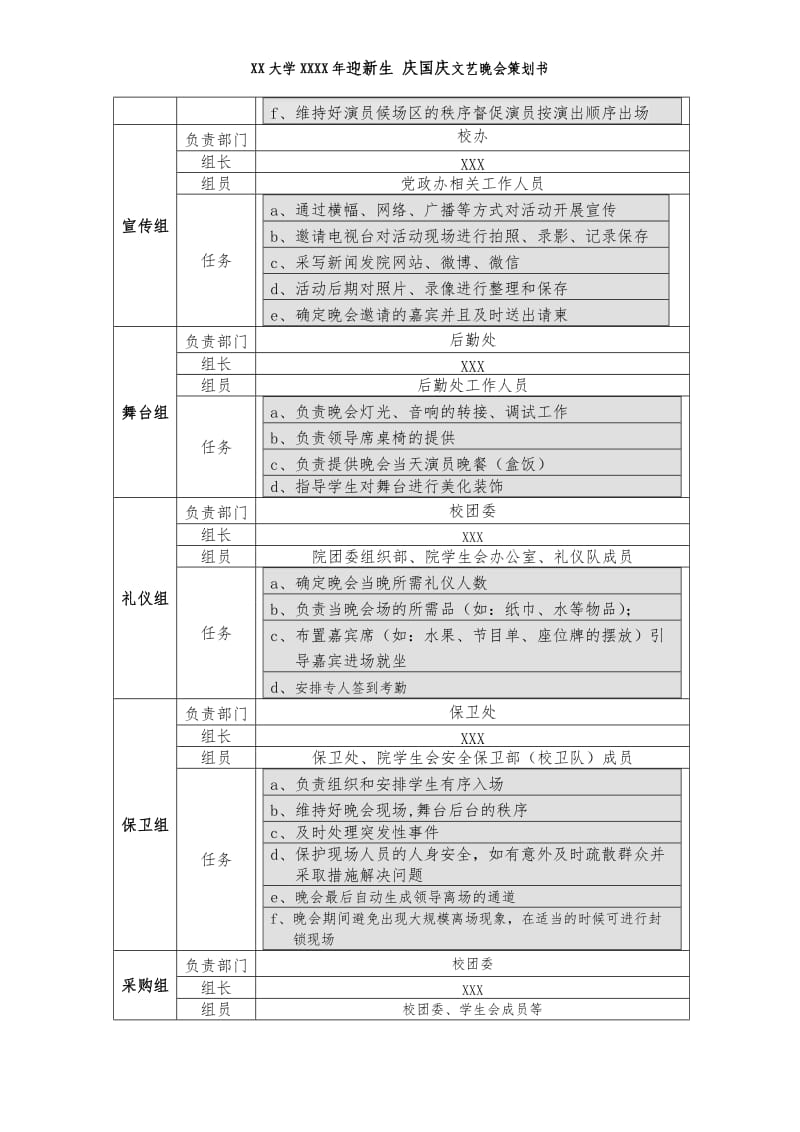 大学生学生会迎新晚会策划书方案_第2页