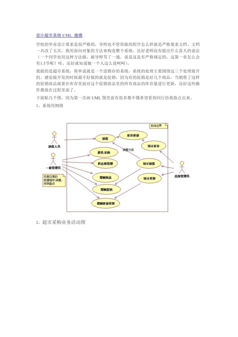 超市系统-rational-rose-UML建模_第1页