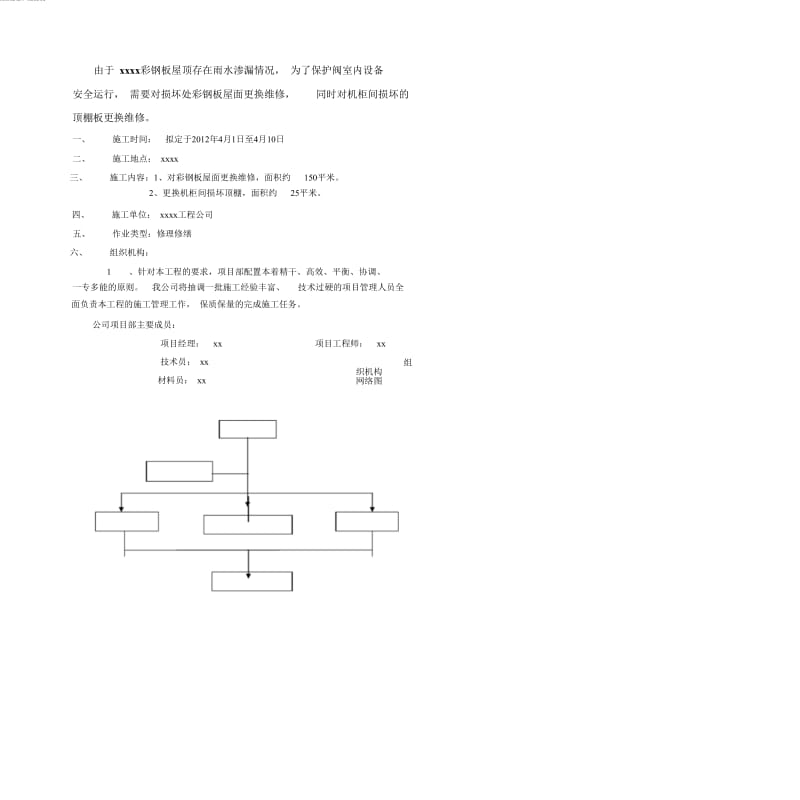 彩钢板屋面维修施工方案-0000_第3页