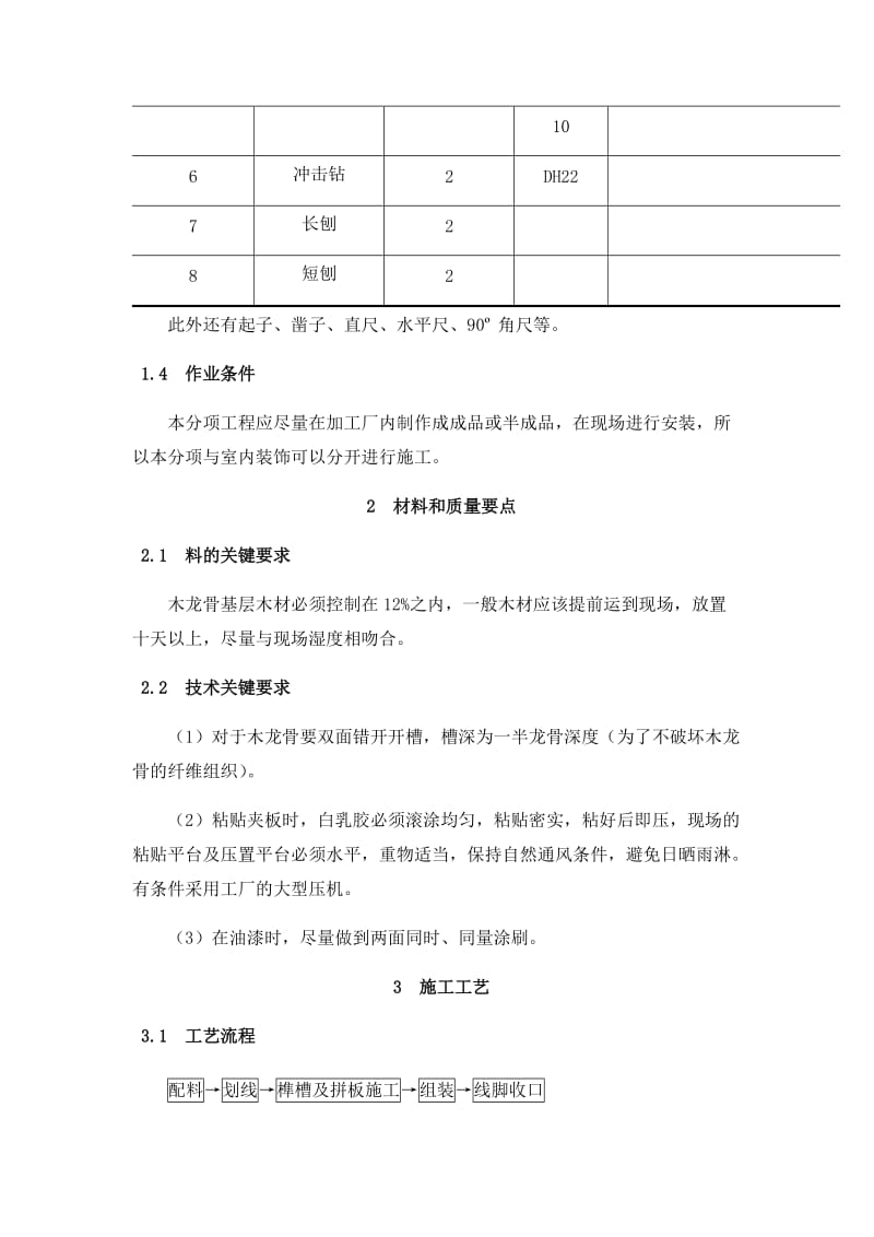 橱柜制作与安装施工工艺标准_第2页