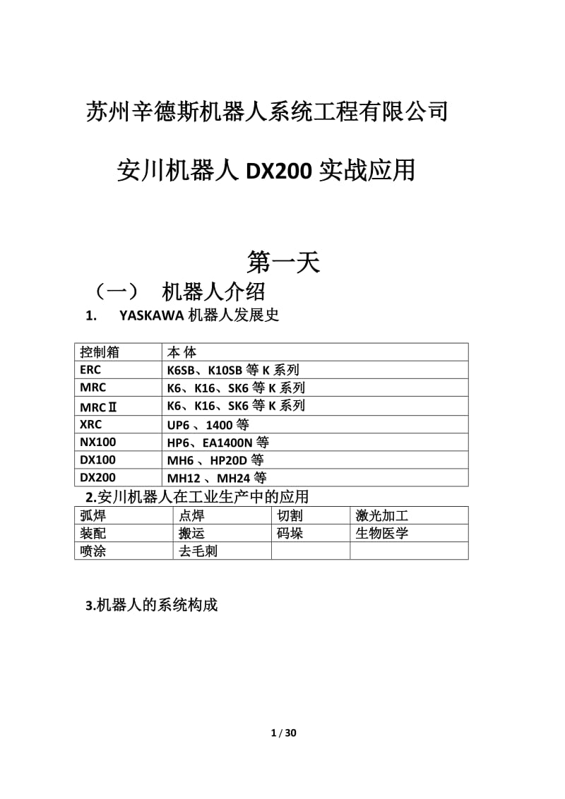 安川机器人初级教程_第1页