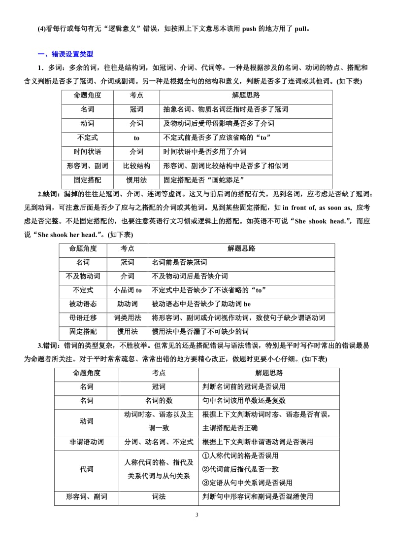 短文改错高考知识点总结_第3页