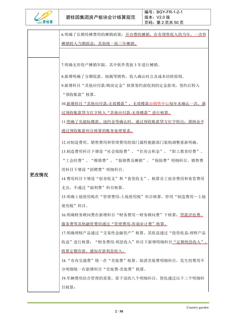 碧桂园集团房产板块会计核算规范V2.0_第2页