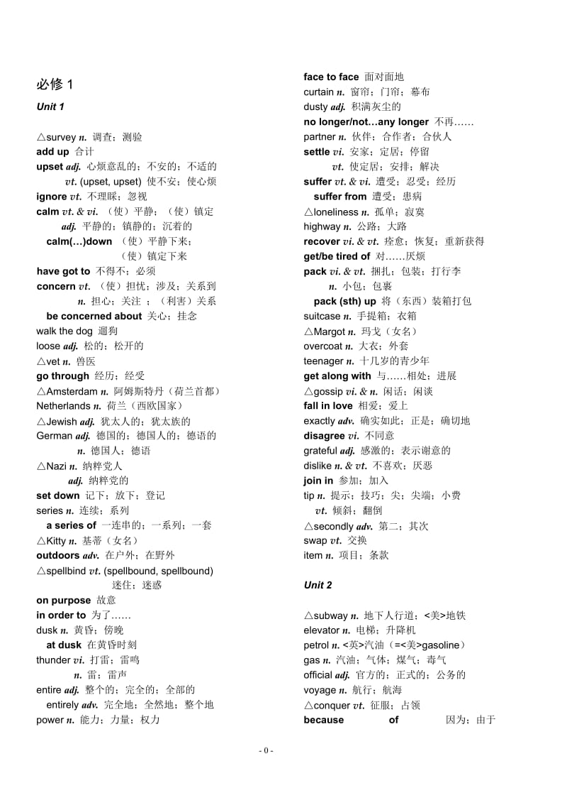 高中英语词汇表(必修一到选修十一全)_第2页