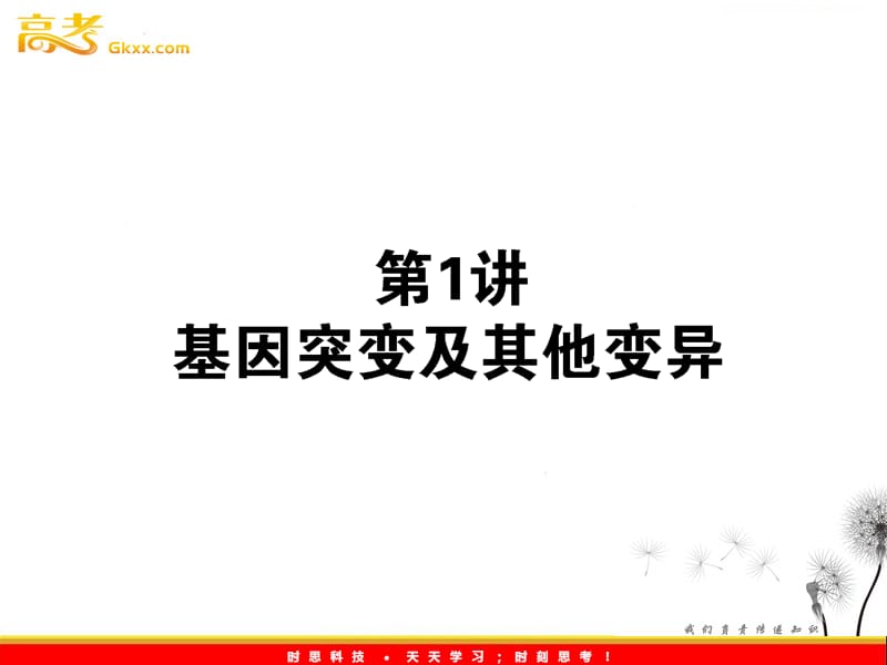 高考生物一轮复习课件：《基因突变及其他变异》（人教版必修2）_第2页