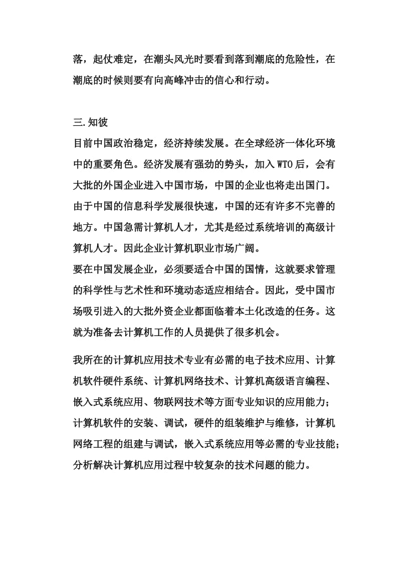 互联网计算机网络职业生涯规划_第3页