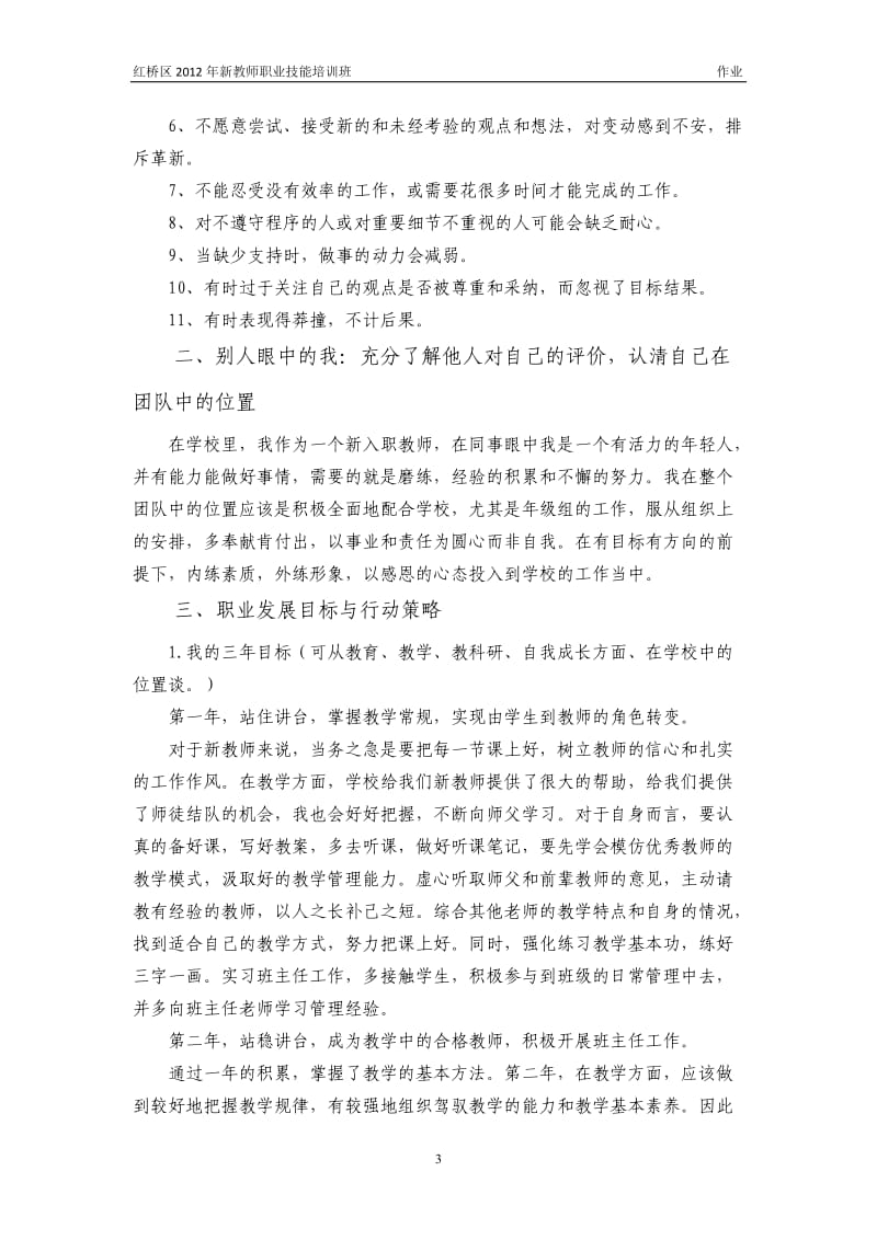 教师职业生涯规划_第3页