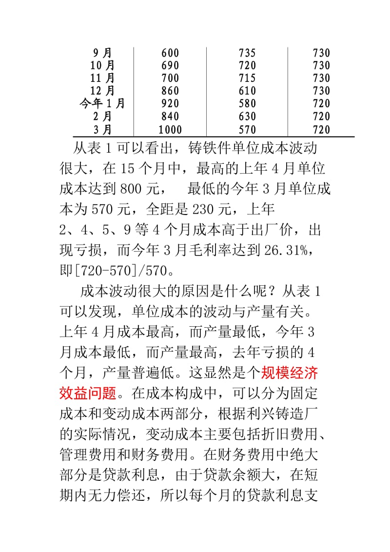 企业统计学案例15利兴铸造厂产品成本分析_第2页