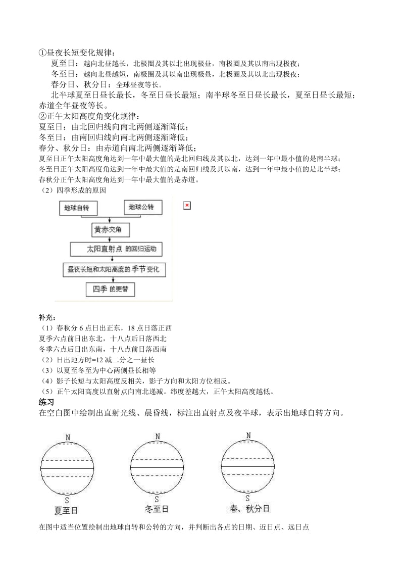 高中地理必修一知识点总结完整版_第3页