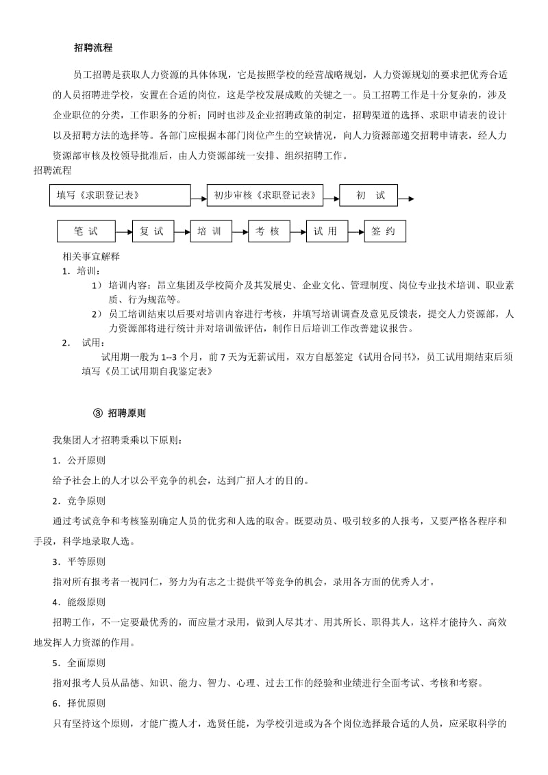 培训学校招聘流程管理_第1页