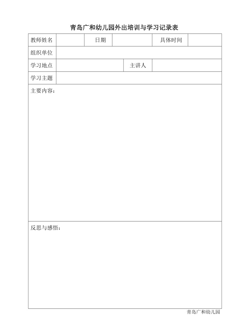 教师反思各类表格_第2页