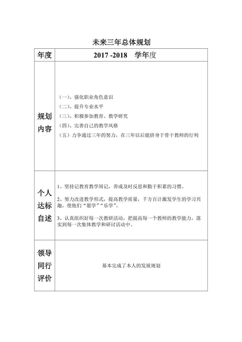 教师未来三年规划_第2页