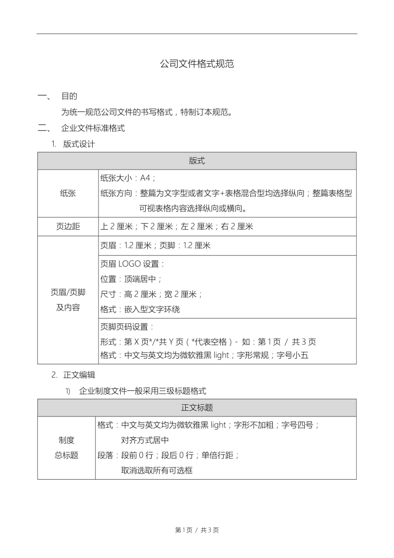 企业制度文件格式规范_第1页