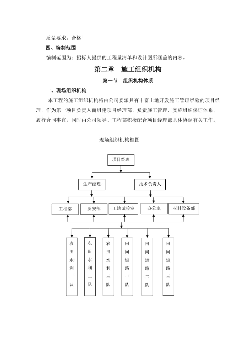 土地整理项目技术标施工组织设计模板_第3页