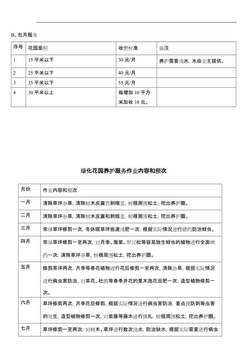 家政服务清洁价格表_第3页