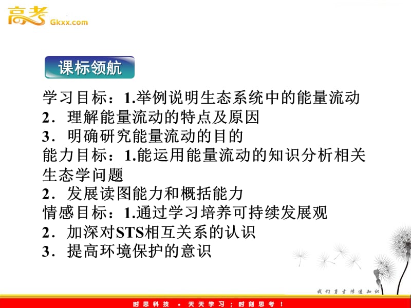 高考生物一轮复习核心要点突破系列课件：第四章《生态系统中的能量流动》（苏教版必修3）_第3页