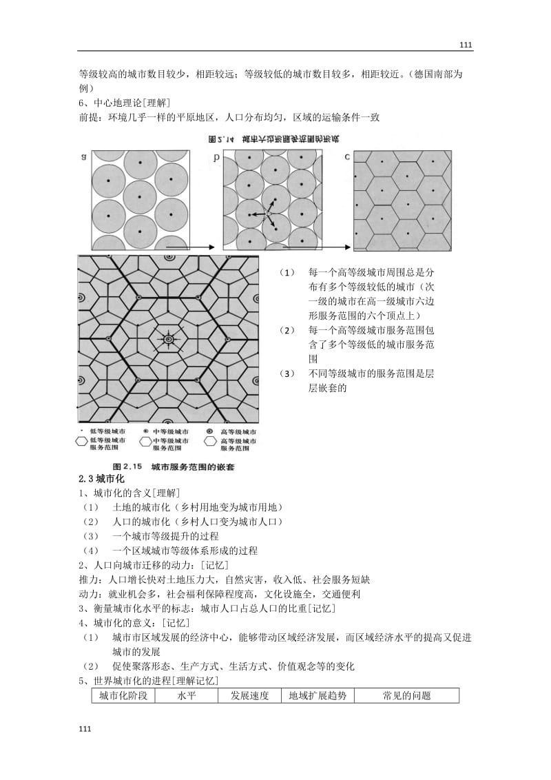 高中地理《城市化》学案2（中图版必修2）_第3页