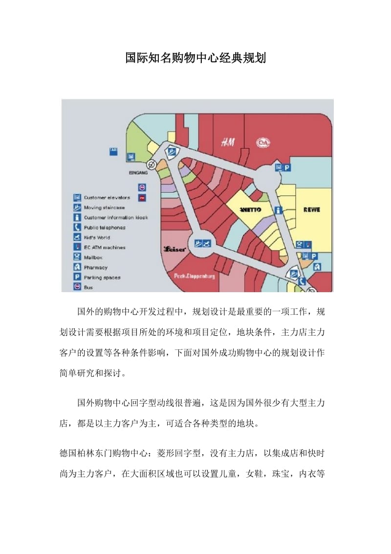 国外成功购物中心规划案例分析_第1页