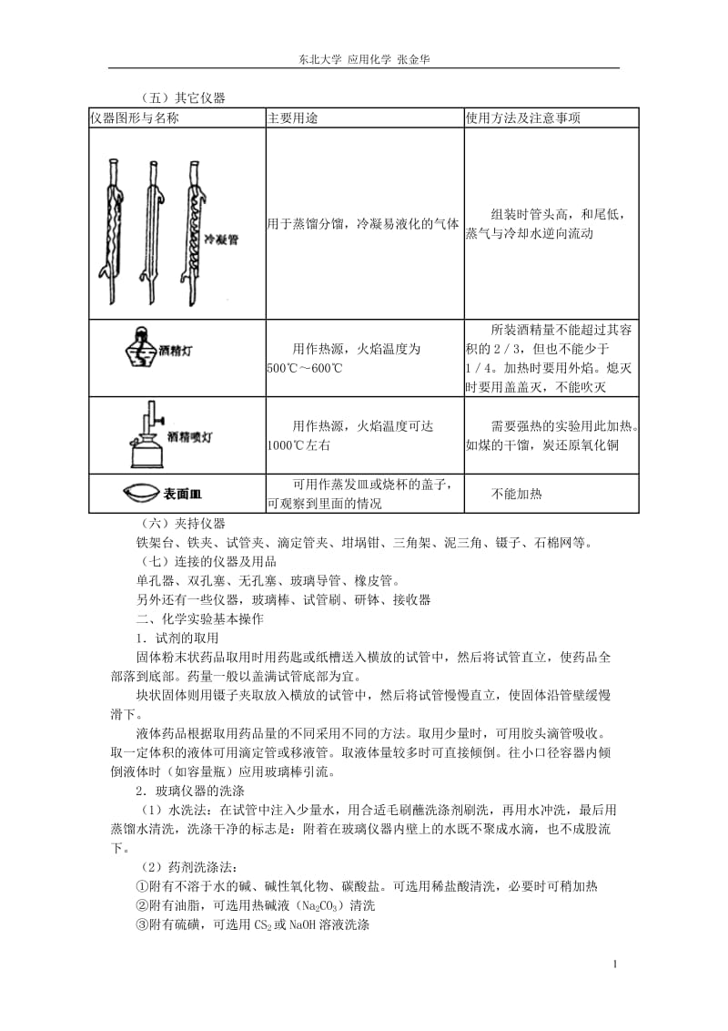 高一化学实验总结大全_第1页