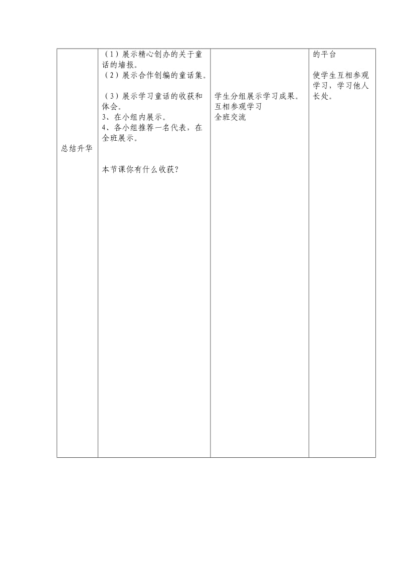 人教版四年级语文上册《语文园地三》表格式教案_第2页