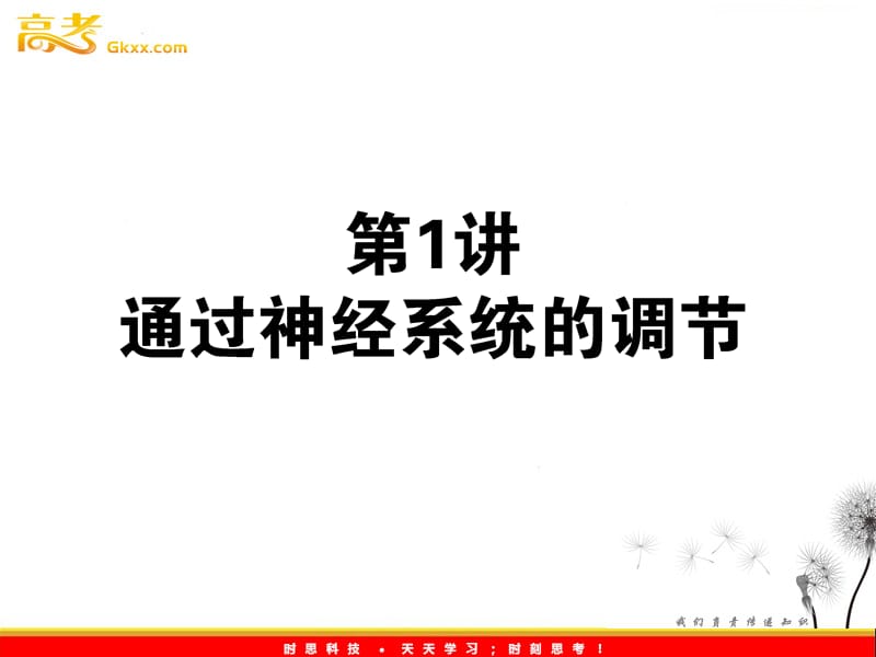 高考生物一轮复习课件：《通过神经系统的调节》（人教版必修3）_第2页