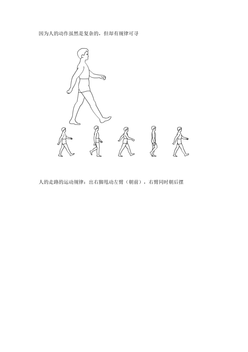 人侧面走路动画制作与走路动作分解_第2页