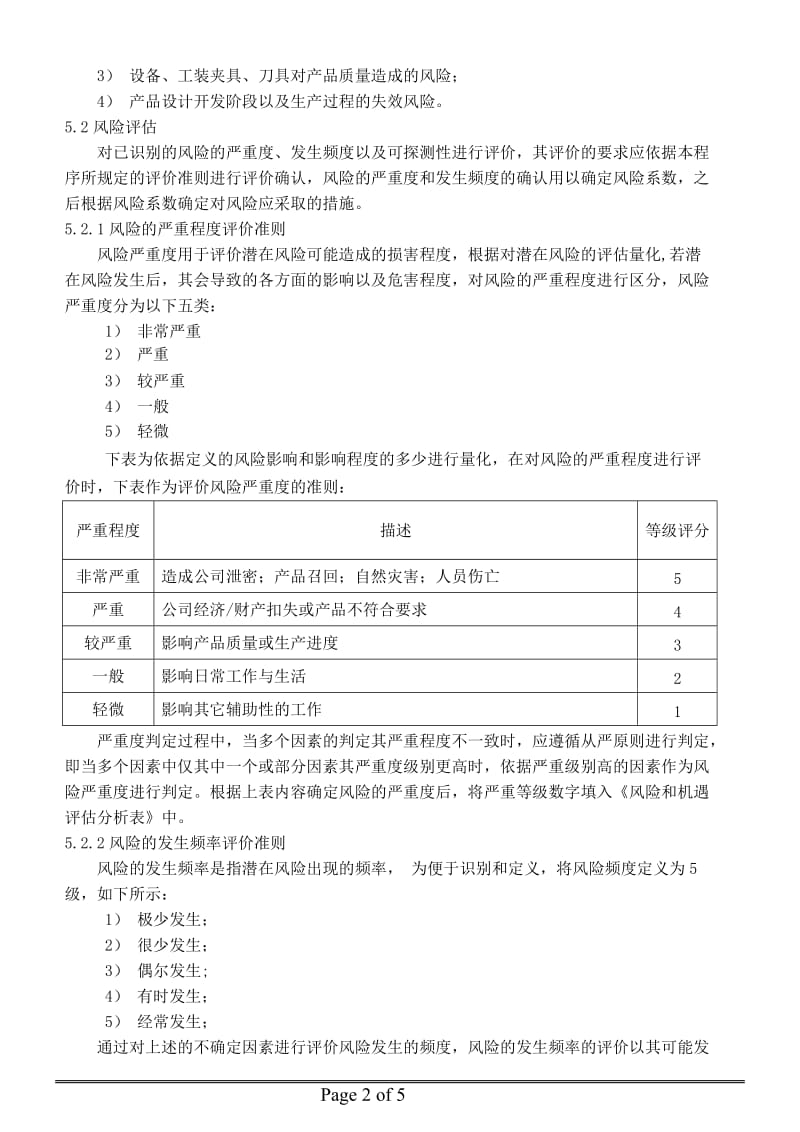 风险和机遇控制程序_第2页