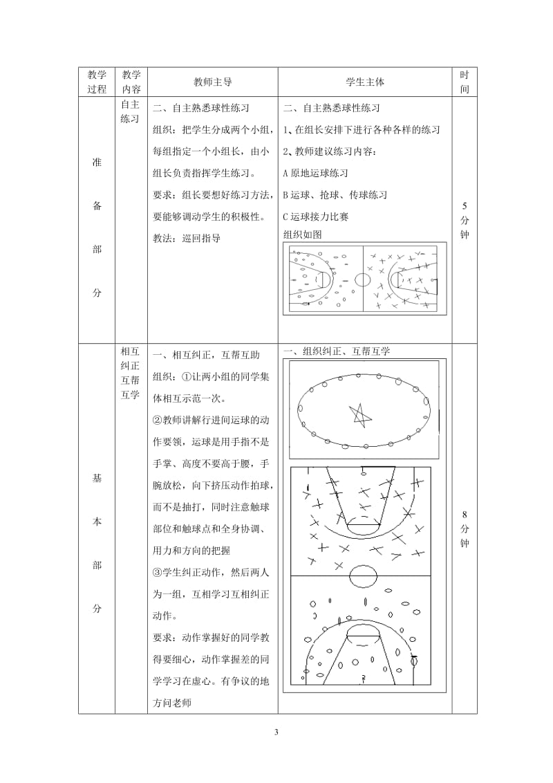 高中篮球行进间运球教学设计_第3页