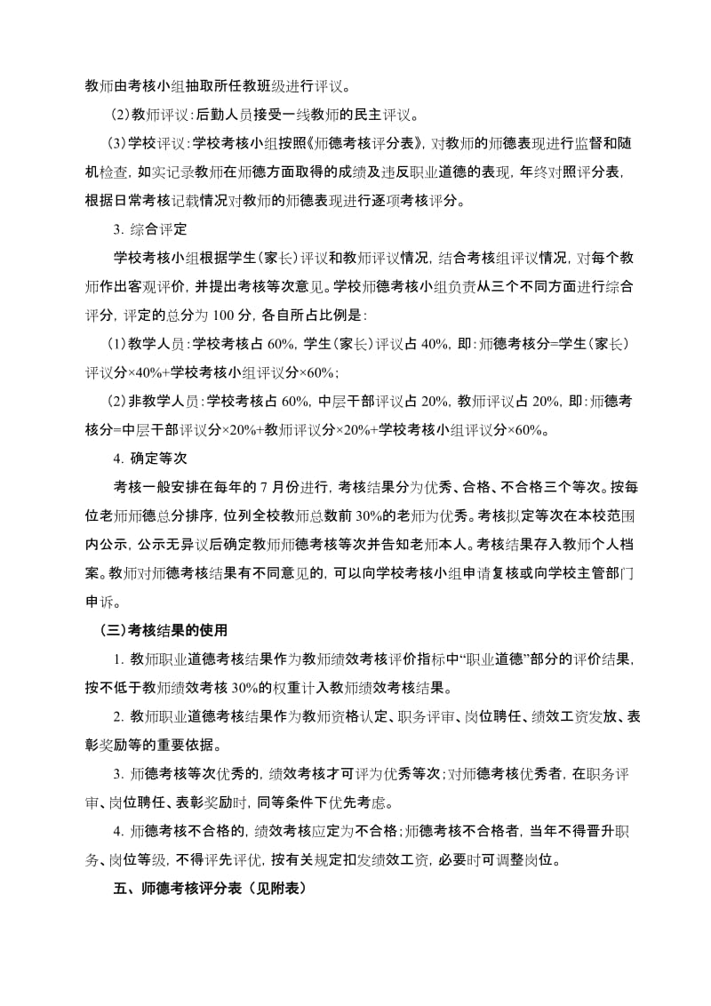 师德考核方案_第2页