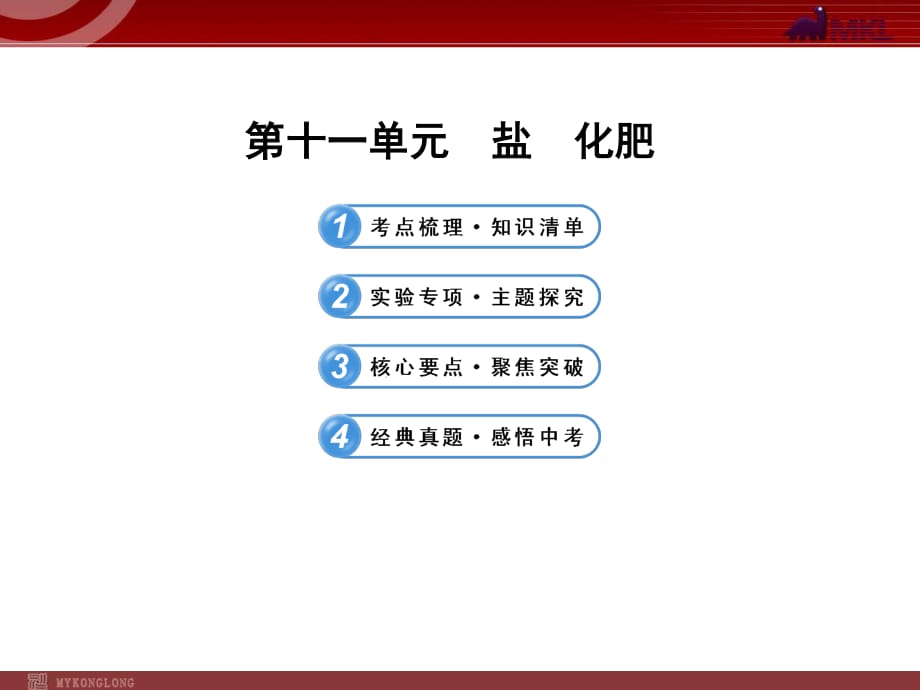 【化學(xué)課件】（人教版）2013年中考化學(xué)專題復(fù)習(xí)課件：第11單元 鹽和化肥_第1頁