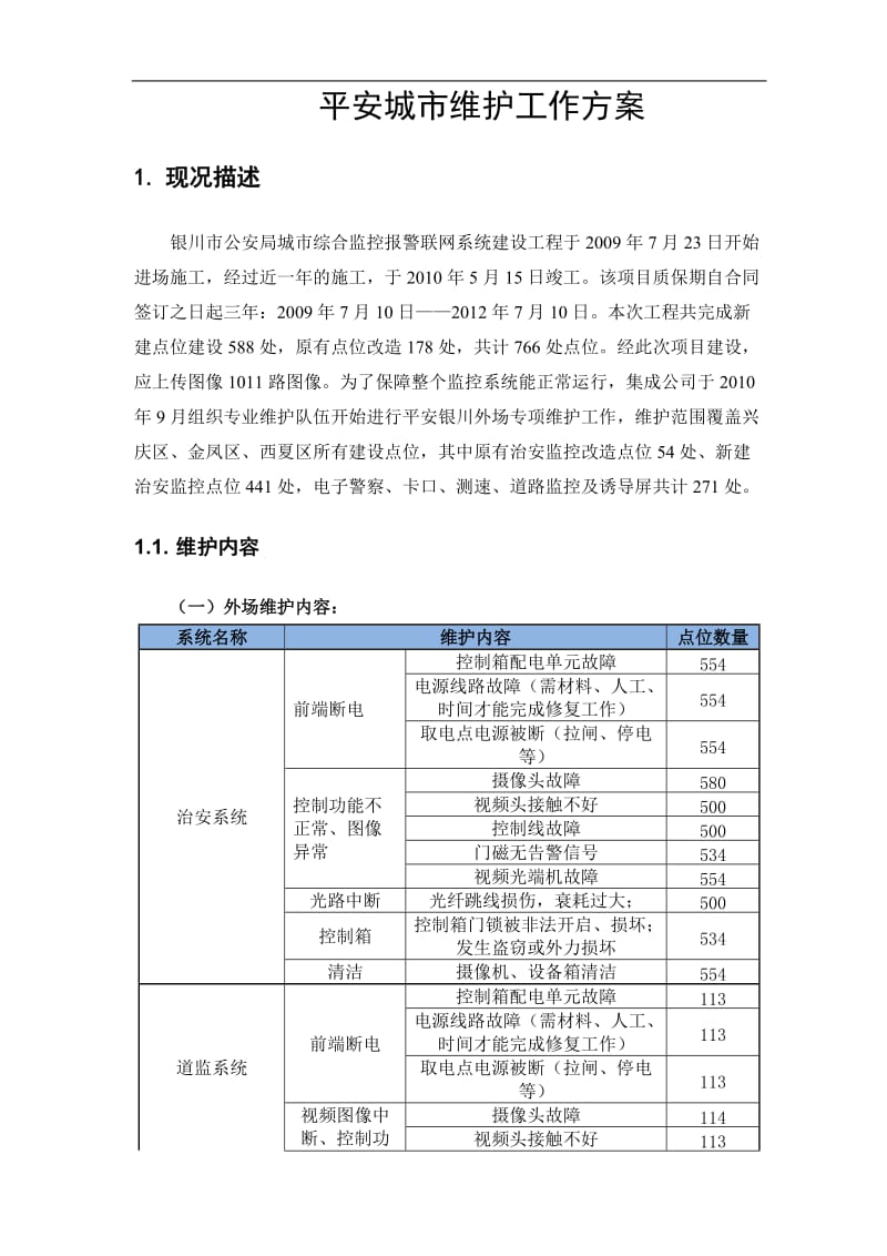 平安城市维护方案_第1页