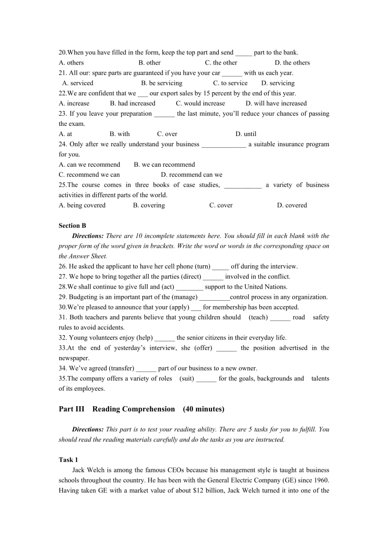 高等学校英语应用能力考试A级全真试题2013年6月(含答案详解)_第3页