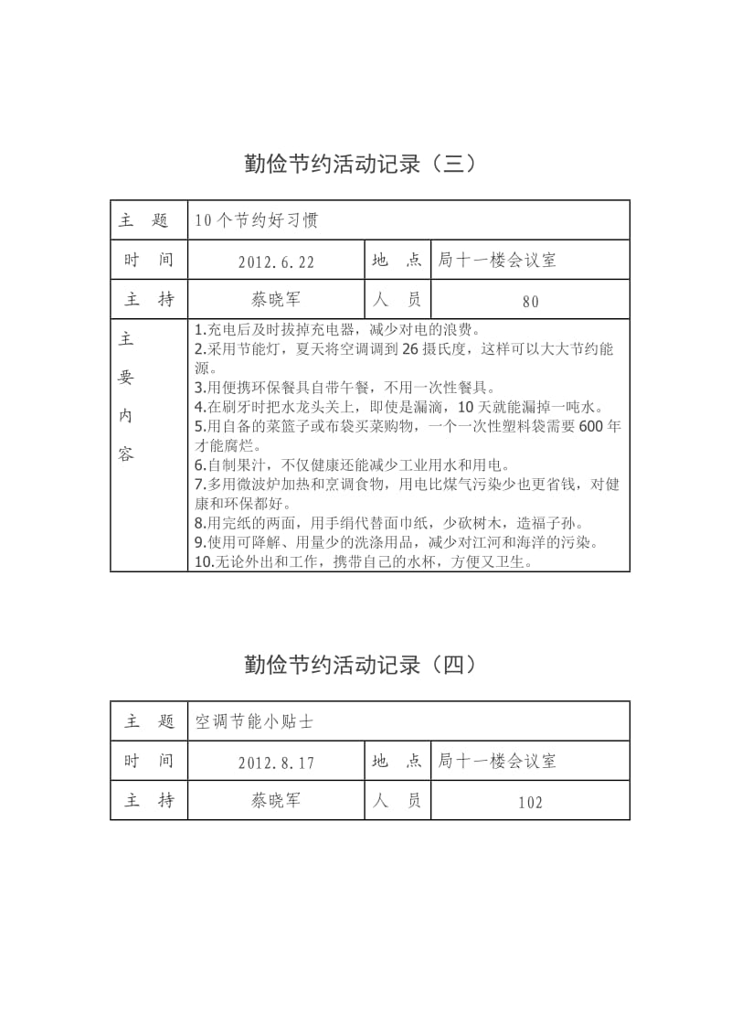 勤俭节约活动记录_第2页