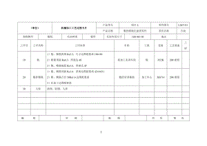 機(jī)械加工工藝卡模板